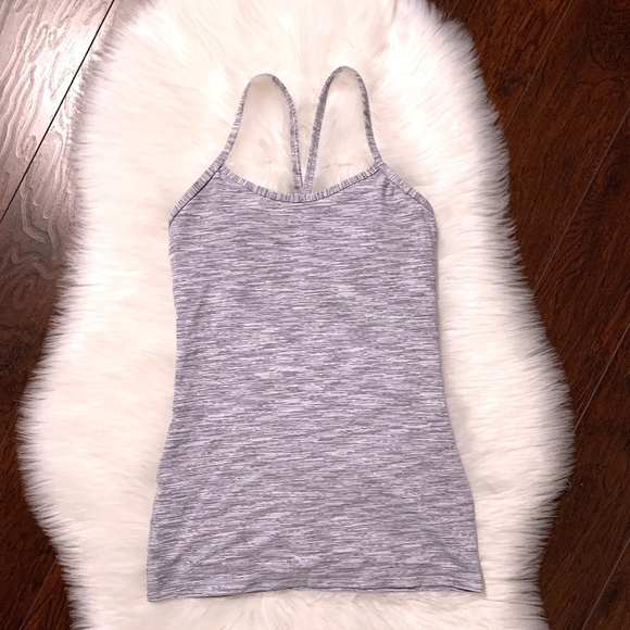 Lululemon Gray and White Active Tank - Picture 1 of 5